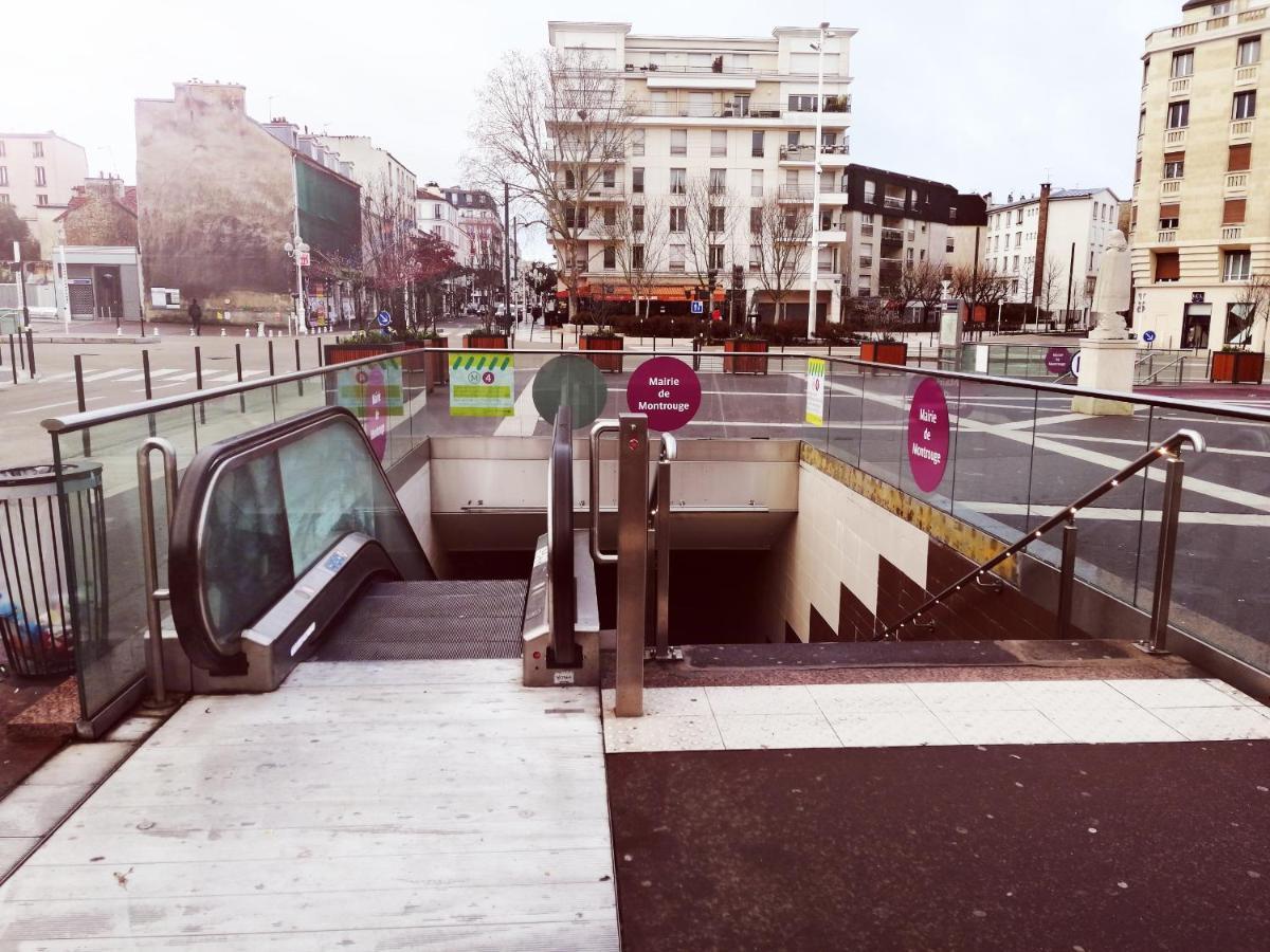 Studio Situe Dans Un Quartier Calme Et Residentiel A Montrouge A Seulement 2 Minutes Du Metro 외부 사진